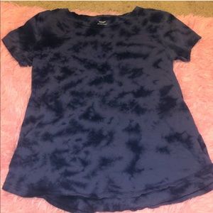 Blue tye dyed old navy top